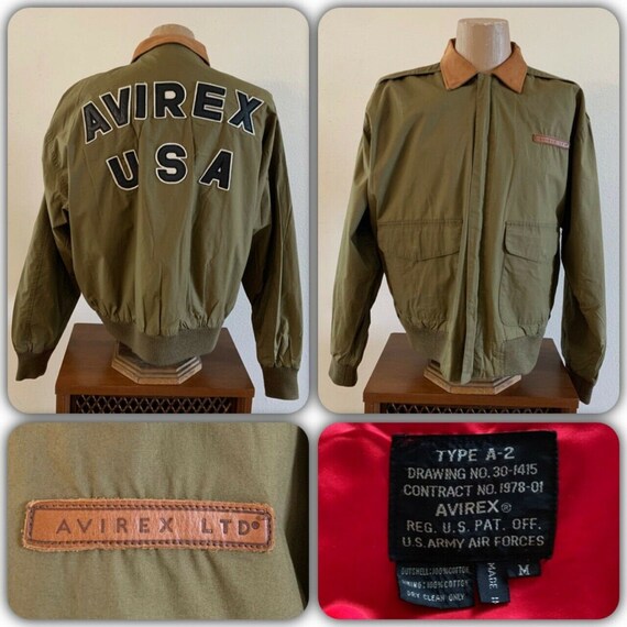 80s AVIREX Ltd Type A-2 Flight Jacket 