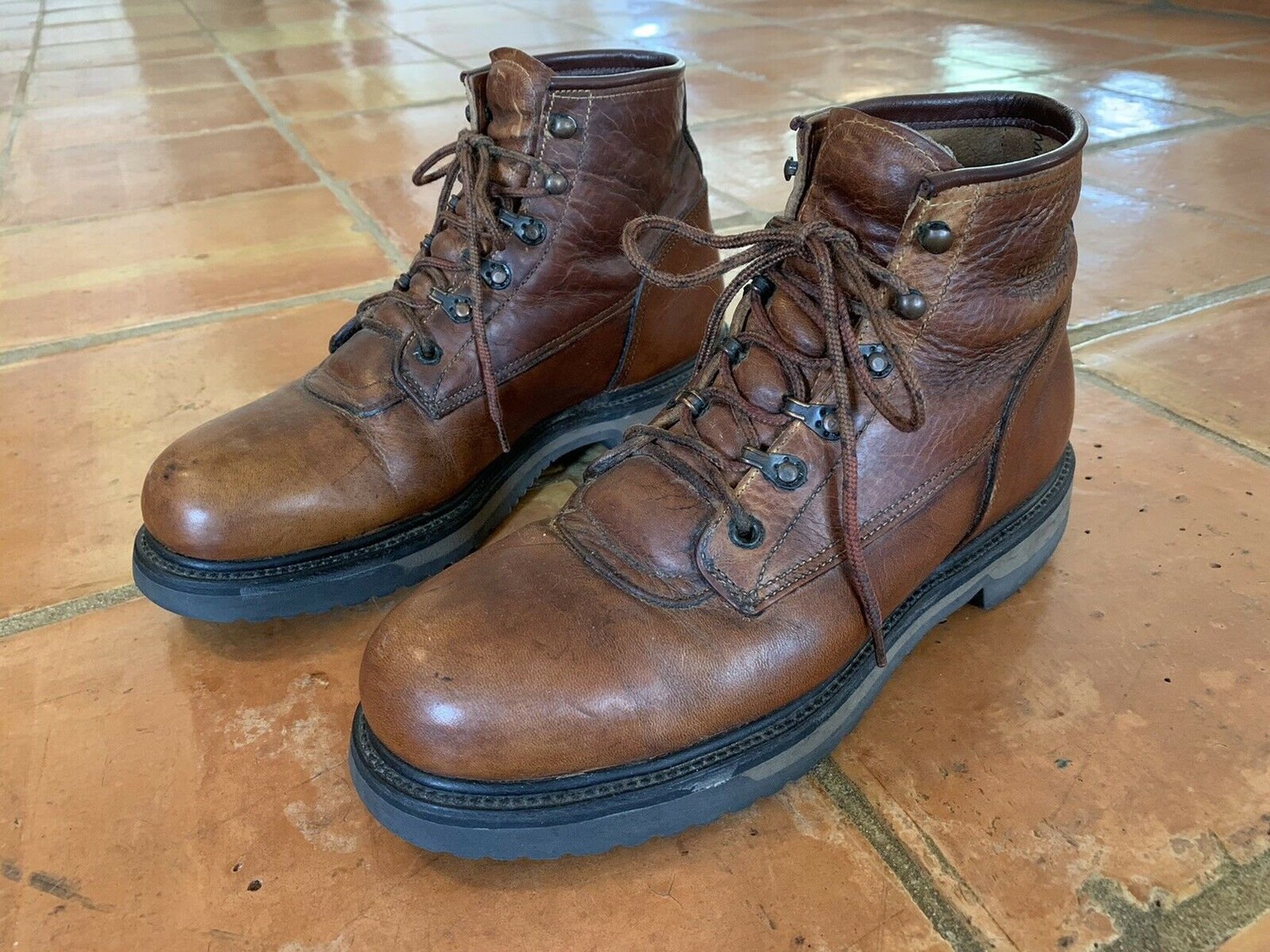 90s RED WING Work Boots Steel Toe Lace Up Ansi Z41 Pt91 2222 Etsy