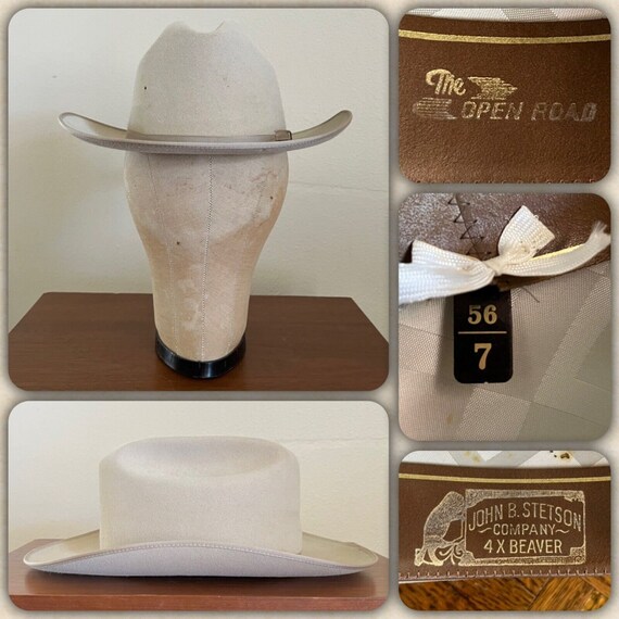 80s STETSON 4x Beaver Xxxx OPEN ROAD 