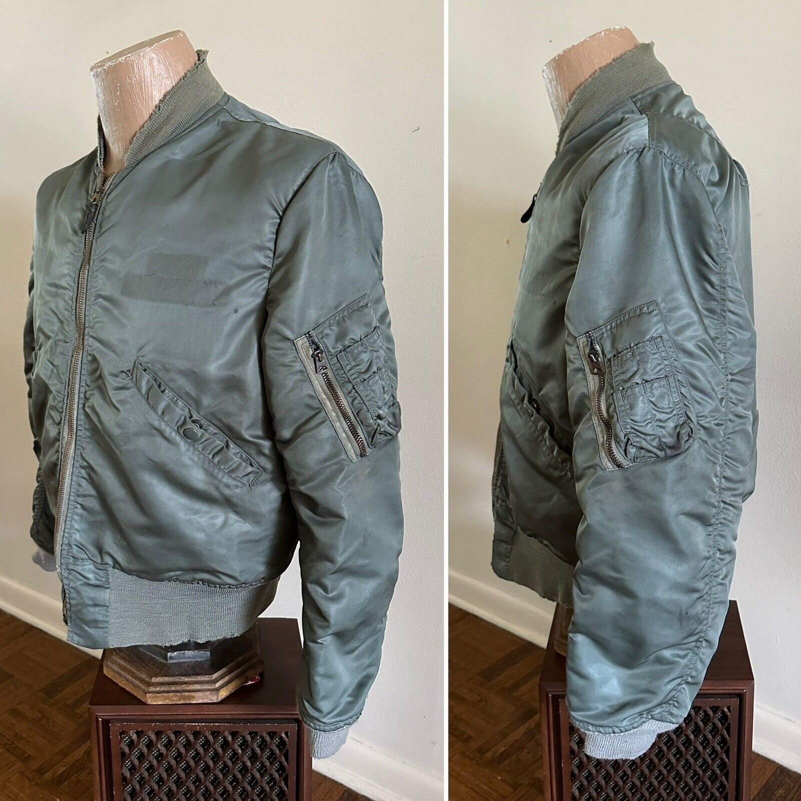 洋書 American Flight Jackets,Airmen &Aircraft 1968 USAF Type L2-B Flight Jacket MEDIUM Air Force Military