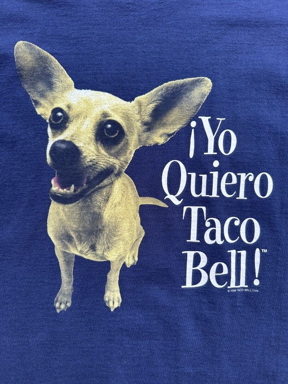 1998 Yo QUEIRO Taco Bell Gidget Chihuahua Dog Promo Shirt
