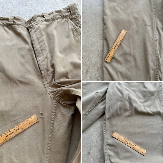 1960s Big Mac Penneys ? Khaki Chino Cotton Pants … - image 9