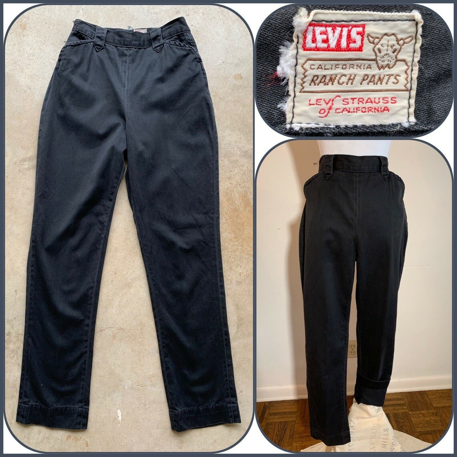 LEVI’S / 50's short horn ranch pants Levi's Short Horn Ranch Jeans // 1950's Sanforized Dark