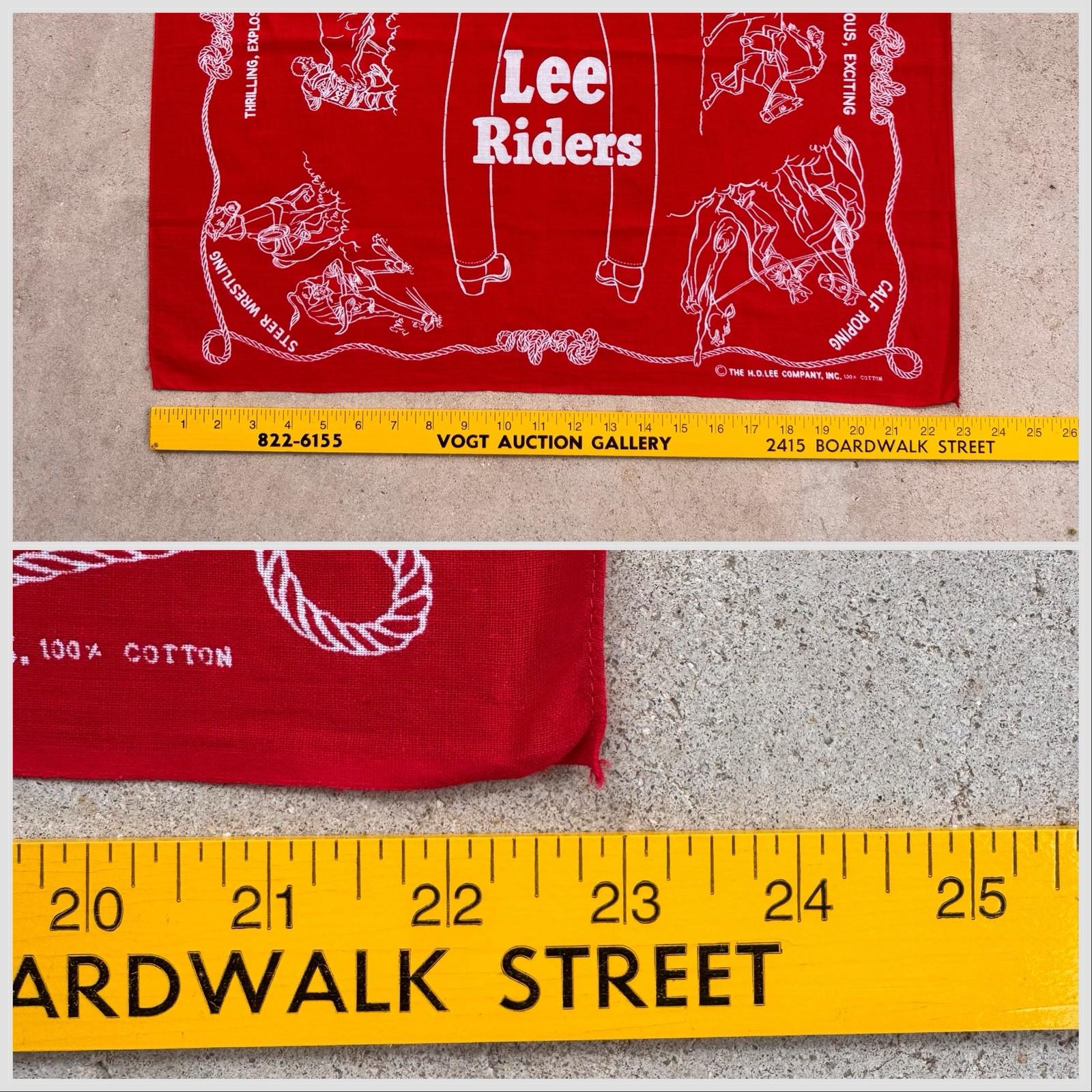 小物 Lee 50s cowboy bandanna 1950s Red HD Lee Riders Rodeo 100% Cotton BANDANA, Cowboy Western