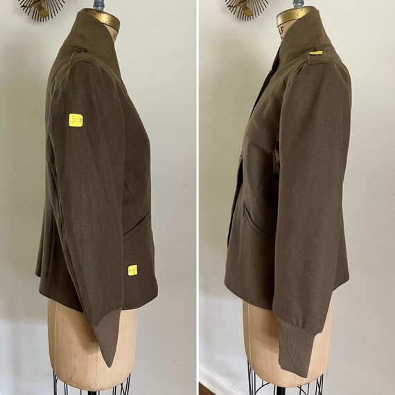 NOS 1940s WwII US Army Women’s WAC Field Jacket L… - image 2