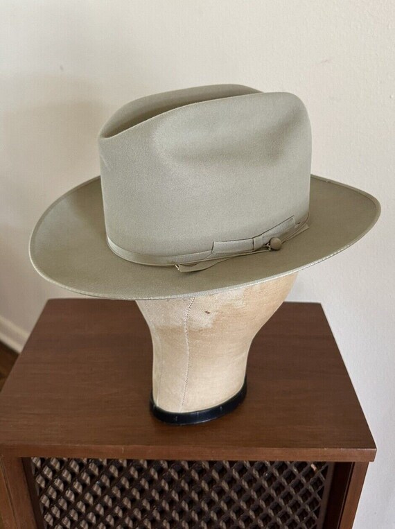 1960s Stetson 3x Beaver OPEN ROAD 7 1/8 Long OVAL Hat Fedora 1960s Stetson 3x Beaver OPEN ROAD 7 1/8 Long OVAL Hat Fedora