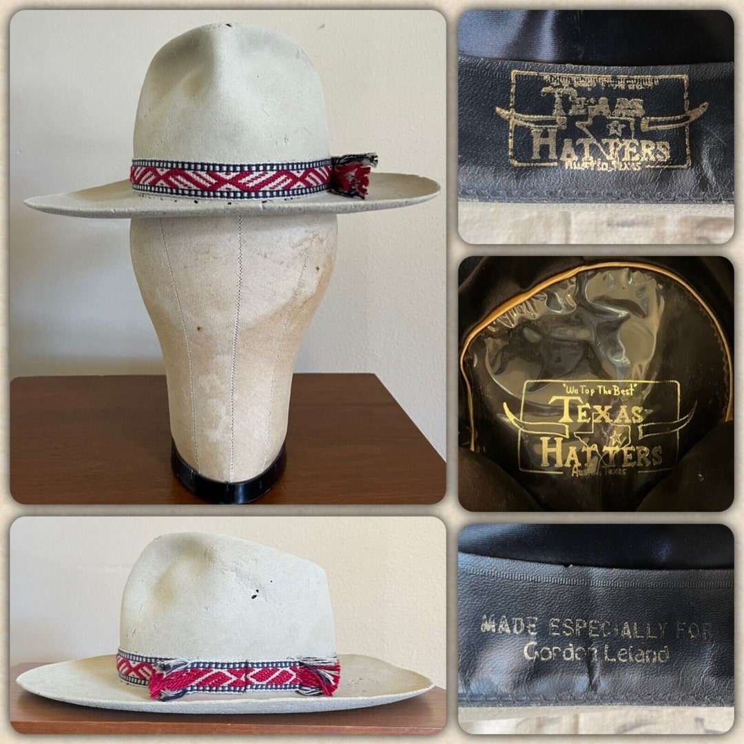 70s Texas Hatters Cowboy Hat Austin Texas Manny Gammage Custom Etsy
