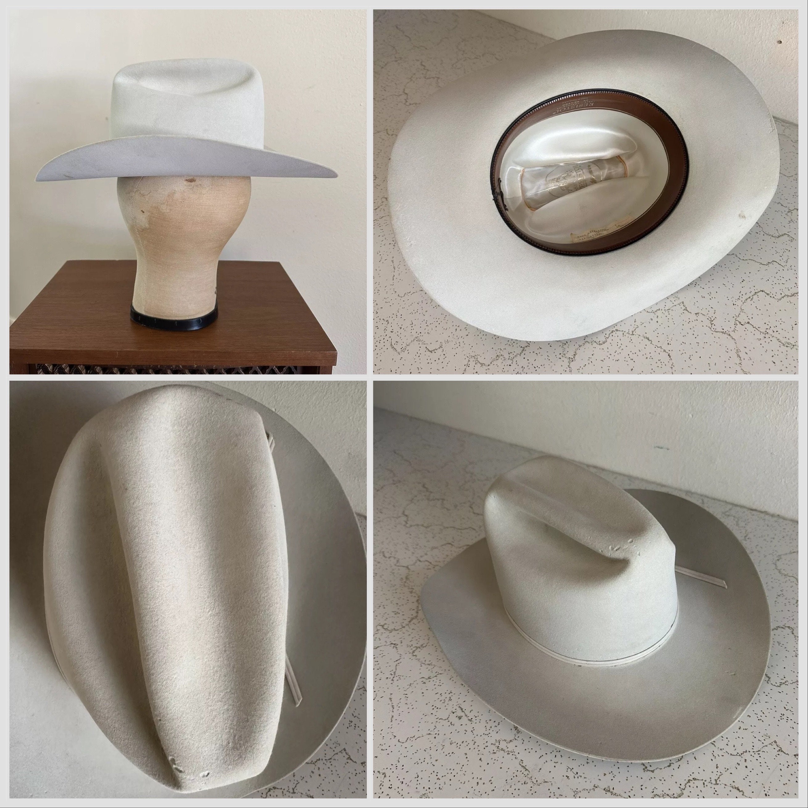 1970s Resistol Cattleman 5X Beaver Cowboy Hat - Size 7 Long Oval