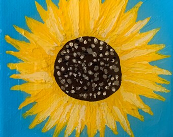 SUNFLOWER original resin artwork