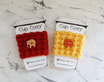Elephant Cup Cozy - Coffee Cup Sleeve - Travel Cup Cozy -- Reusable - Ready to Ship