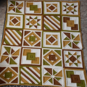 QUILT pattern for crocheted blanket