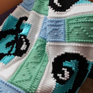 MUSIC pattern for crocheted blanket image 2