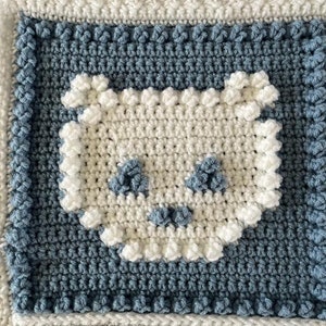 BEARS pattern for crocheted blanket image 7