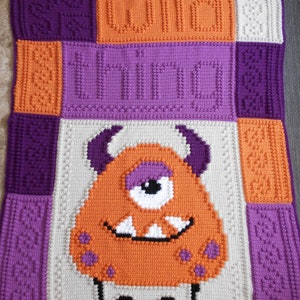 MONSTER pattern for crocheted blanket