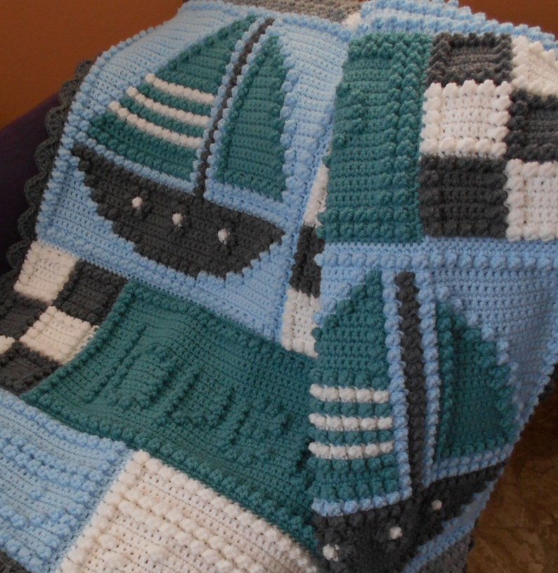 NURSERY pattern for crocheted blanket Etsy