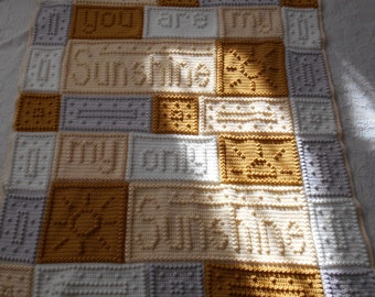SUNSHINE pattern for crocheted blanket