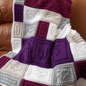 FOREVER pattern for crocheted blanket. image 2