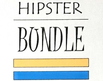 HIPSTER BUNDLE of patterns for crocheted blanket