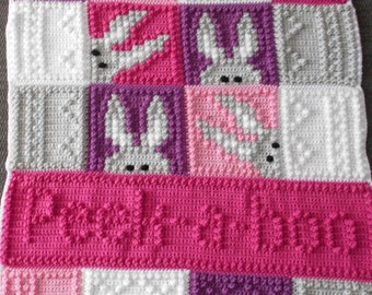 PEEKABOO pattern for crocheted blanket