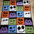 SPOOKY pattern for crocheted blanket