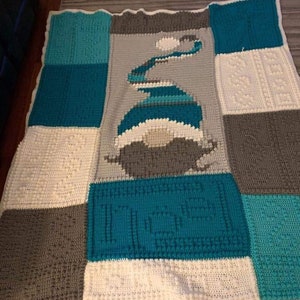 NOEL pattern for crocheted blanket image 3