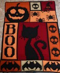 HALLOWEEN pattern for crocheted blanket
