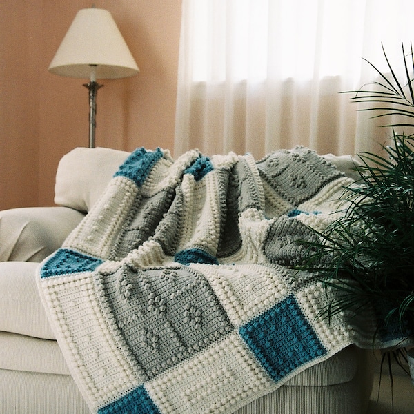 Patrón COUNTRY para manta a crochet