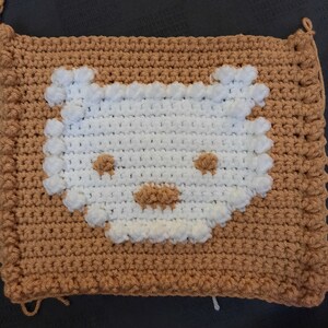 BEARS pattern for crocheted blanket image 5