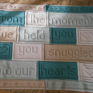 SNUGGLED pattern for crocheted blanket