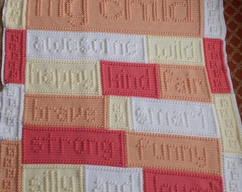 CHILD pattern for crocheted blanket