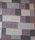 PSALMS 4:8 pattern for crocheted blanket
