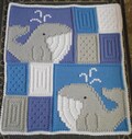 WHALE pattern for crocheted blanket