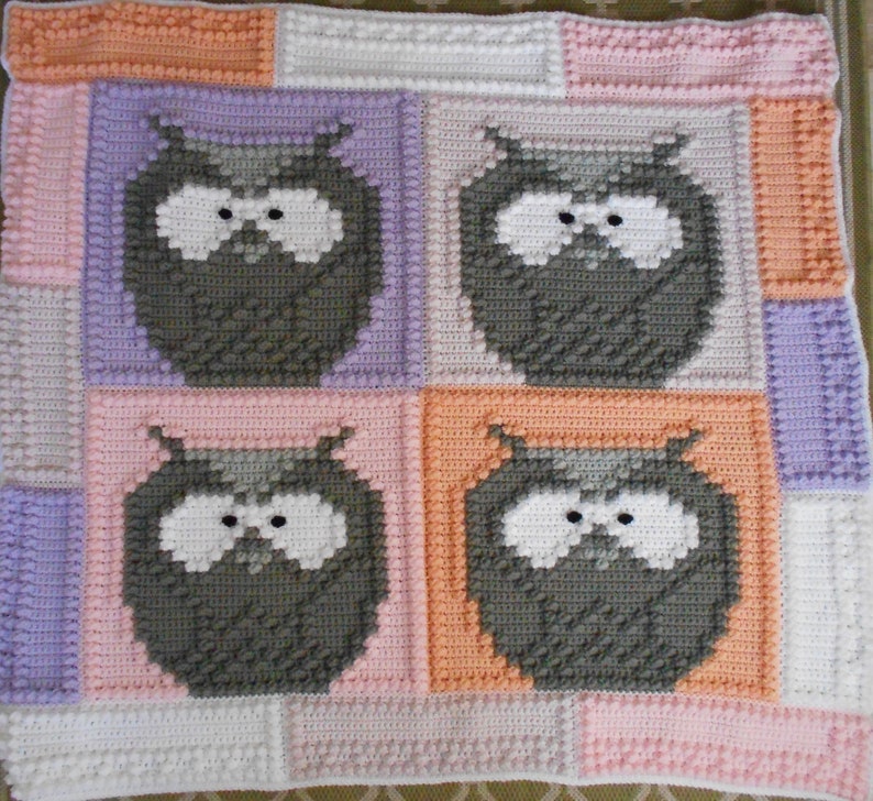 JUNGLE pattern for crocheted blanket image 3