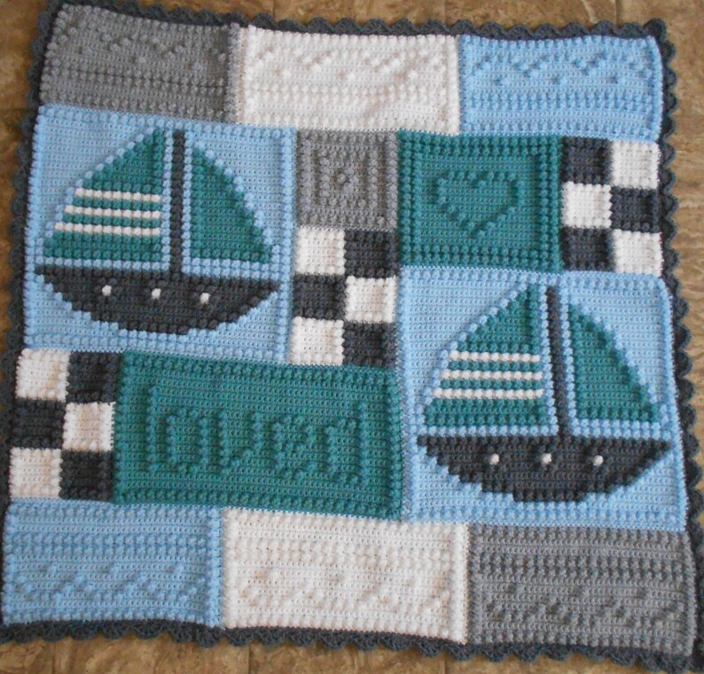 NURSERY Pattern for Crocheted Blanket Etsy UK