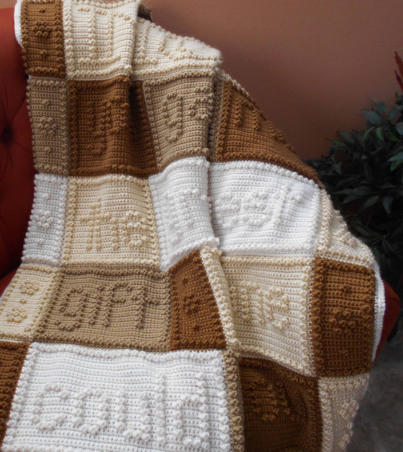 MOM Pattern for Crocheted Blanket. Etsy