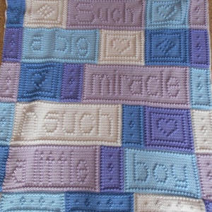 MIRACLE pattern for crocheted blanket
