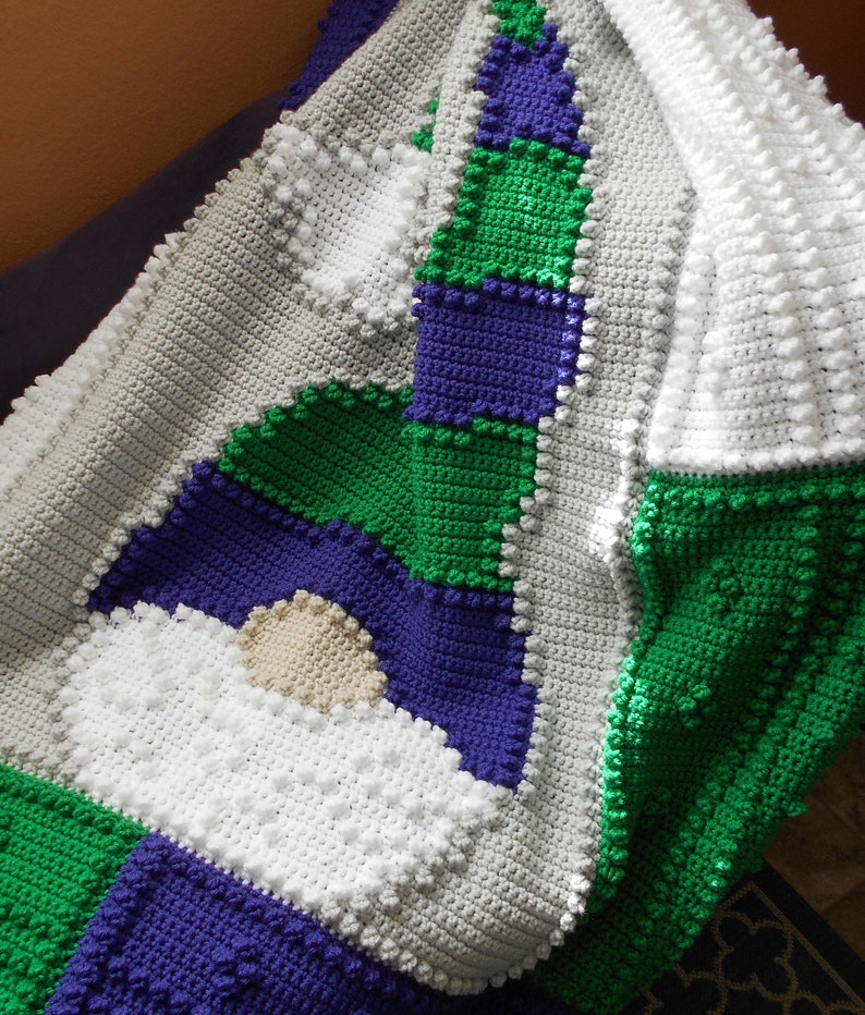 JINGLE pattern for crocheted blanket image 2