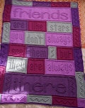 FRIENDS pattern for crocheted blanket