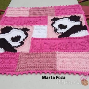 SWEET pattern for crocheted blanket image 4