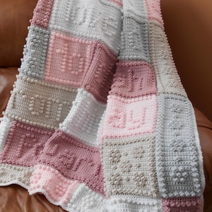 CHERISH pattern for crocheted blanket. image 2