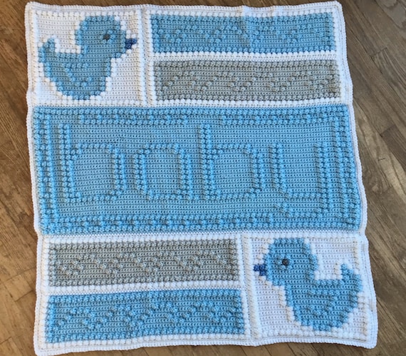 DUCKY pattern for crocheted blanket