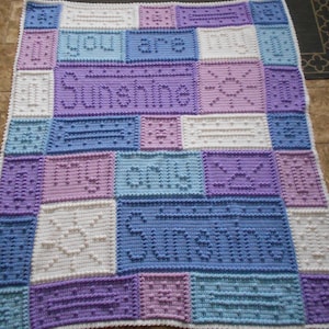 SUNSHINE pattern for crocheted blanket