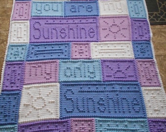 SUNSHINE pattern for crocheted blanket