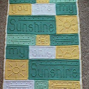 SUNSHINE pattern for crocheted blanket image 10