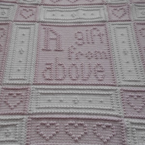 GIFT pattern for crocheted blanket image 1