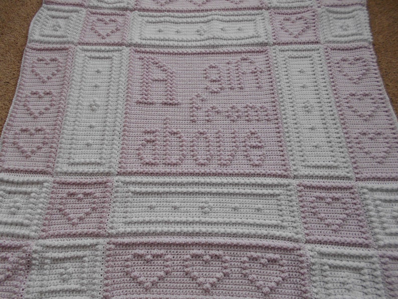GIFT pattern for crocheted blanket image 1