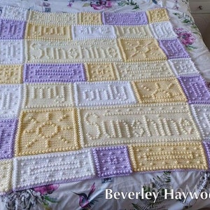 SUNSHINE pattern for crocheted blanket image 9