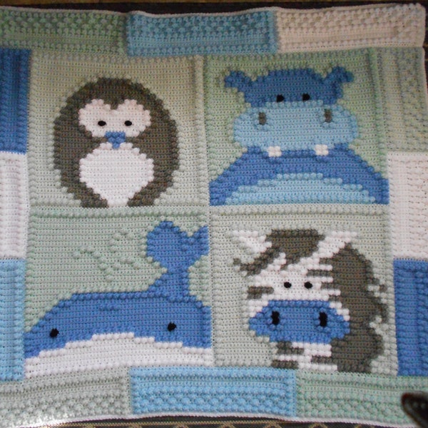 ZOO pattern for crocheted blanket