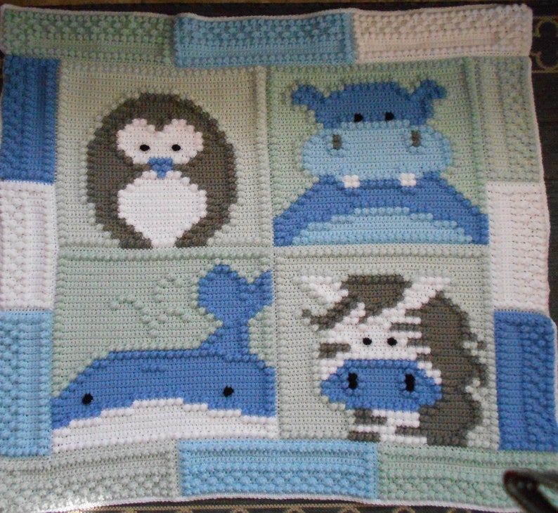 ZOO pattern for crocheted blanket