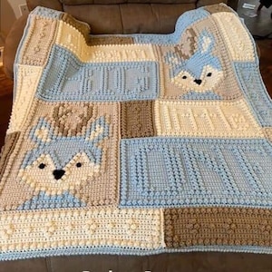 LITTLE ONE pattern for crocheted blanket image 3